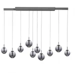 70W LED pakabinamas &scaron;viestuvas E-INFINITY, pilkos sp., 2200-5000K, dimeriuojamas, reguliuojamo ilgio