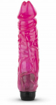 Pink Rožinė Dream Toys Jelly Supreme Rožinė Glitter Vibrating Intimate Device 22cm