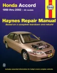 KNYGA Jay Storer Honda Accord (1998-2002) Haynes Repair Manual (USA)