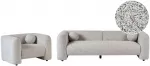 Sofa Beliani 4 vietų svetainės baldų komplektas LEIREN smėlio spalvos