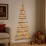 Kabantis Kalėdų medis 150 cm 80 LED Įvairių spalvų