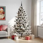Dirbtinė kalėdinė eglutė su rutuliuku 210 cm 300 LED