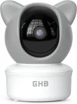 GHB kūdikio stebėjimo kamera su Wi-Fi, 2K rai&scaron;ka ir PTZ funkcija BABY6T-TX