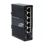 &Scaron;akotuvas Switch Exsys EX-62030MPoE-SFP 5+1 prievadų pramoninis mini Gigabit SFP PoE+ komutatorius, valdomas per WWW sąsają