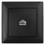 Toolight Rj45 Lizdas Su Rėmeliu Oste Jnh010-s Juodas