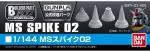 Bandai Builders Parts HD MS Spike 02 spyglių detalės modeliams 61947