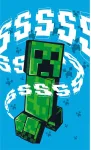Minecraft Hissing Creeper rank&scaron;luostis veidui, 30x50cm