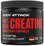 Kreatino monohidrato kapsulės Body Attack 240 vnt