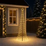 LED spiralinė Kalėdų eglutė su smaigu EKENAS 180 cm 220 LED