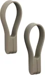 Zone Denmark Loop rank&scaron;luosčių spaustukai, rank&scaron;luosčių pakabos, magnetiniai rank&scaron;luosčių spaustukai, spaustukai rank&scaron;luosčiams ir arbatos rank&scaron;luosčiams, 9 cm, 2 vnt., taupe