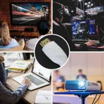 Kabeldirekt 8k/4k hdmi kabelis - 2 m - 8k@60hz (ypač varinis greitam ultra hd, 4k@120hz/8k@60hz - suderinamas su hdmi 2.0, didelis greitis su ethernet, blu-ray/ps5/XBOX series x/switch baltas)
