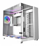 Akasa Kompiuterio korpusas Darkflash Th285 baltas Cube case 4 Argb ventiliatoriai