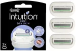 Wilkinson Sword Intuition Dry Skin skutimosi peiliukai moterims, 3 vnt.