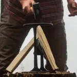 Grąžtas Kindling Cracker Original malkų skaldyklė su plaktuku ir natūraliu ugnies įskėlėju