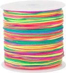 Filoeex elastinė juostelė apyrankėms, 0,8 mm x 100 m, spalvingas elastinis siūlas, papuo&scaron;alų gamybos virvelė karoliukams, apyrankių virvelė apyrankėms, papuo&scaron;alams, vėriniams, rankdarbiams, plaukų gumelė (mix)