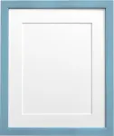 Frames by Post 3/4 colio nuotraukų rėmelis su rožine spalva, 18 x 12 colio nuotraukos dydis, 14 x 8 colių plastikinis stiklas, mėlynas rožinis paspartas