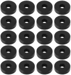 Briny River Epdm guminės poveržlės, skersmuo 3 mm, i&scaron;orinis skersmuo 10 mm, storis 2,5 mm, guminės poveržlės varžtams, čiaupams, sraigtams, sodo žarnai, du&scaron;o galvutei, juodos, 50 vnt.