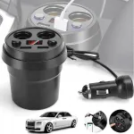 Automobilinio įkroviklio adapteris, automobilinis cigarečių degiklio skirstytuvas 12-24v