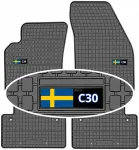 Volvo C30 2007-2012 Prismat automobiliniai kilimėliai + Emblema