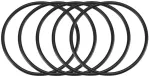 Sourcingmap&reg; 25 vnt. juodos nitrilo gumos alyvos sandarinimo tarpinės o žiedai 55 x 2.5 x 50 mm