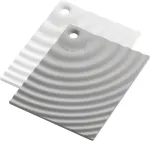 Guzzini ripples 2 pjaustymo lentų rinkinys su stovu - įvairios spalvos, 6.4 x 4.5 x h11.2 cm - 12370052