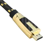 Oehlbach Carb Connect Ultra High Speed Hdmi 2.1 kabelis - 48 Gbps, 8k/60hz, 4k/120hz, monokristalinis Hpocc&reg; varis, 24 karatų auksu dengti kontaktai, 4 krypčių ekranavimas, metalinė jungtis, medžiaginis apvalkalas - 3.2 m