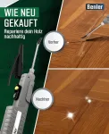 Benler&reg; naujas! Medinis remonto rinkinys su 2 viename va&scaron;ko lydytuvu laminatui, parketui ir vinilo remontui, taip pat tinkamas pvc ir plastikui, 19 dalių laminato remonto rinkinys (medienos remonto rinkinys).
