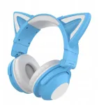 Belaidės Bluetooth ausinės Žaidimų ausinės Stereo garsas, &scaron;velniai mėlynos