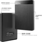Unionsine i&scaron;orinis kietasis diskas 250gb itin plonas ne&scaron;iojamas 2.5 colio usb 3.0 sata kietojo disko saugykla, skirta pc, mac, tv, wii u, XBOX, ps4 (juodas) hd2510