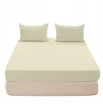 Cotton world paklodė su guma 160x200 cm Ecru Jersey įvairių spalvų