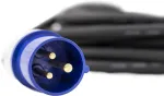 Meister Cee adapterio kabelis, 1.5 m kabelis, Cee ki&scaron;tukas ir įžeminimo kontaktinė jungtis, tvirtas guminis kabelis H07rn-f3g 2.5 mm&sup2;, 16 A / 230 V, Ip44 naudojimui lauke, stovyklavimo kabelis, stovyklavimo adapteris, 7425300