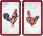 Wenko universalūs kaitlenčių dangčiai su plytelių dizainu, 2 vnt., visų tipų kaitlentėms, grūdintas stiklas, 30 x 52 cm, įvairiaspalviai