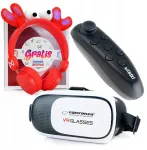 Webski Vr 3d akiniai su ausinėmis + Bluetooth pultelis
