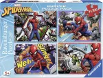 Ravensburger dėlionė 4 x 100 detalių rinkinys, Spiderman (6914)