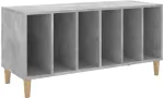 Vinilinė plok&scaron;telė Vinilinių plok&scaron;telių spintelė, betono, 100x38x48cm, mediena