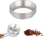Jenniehome kavos dozavimo žiedas 58 mm espresso dozavimo žiedas aliuminio kavos dozavimo piltuvėlis portafilter kavos dozavimo žiedas suderinamas su rancilio silvia, bezzera bz10