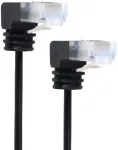 Xiwai itin plonas cat6 ethernet kabelis rj45 kampinis 25 cm utp tinklo kabelis patch kabelis 90 laipsnių cat6a lan ne&scaron;iojamam kompiuteriui mar&scaron;rutizatoriui tv box