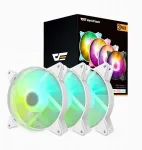 Akasa 3x Darkflash C6 120mm Argb tylūs žaidimų ventiliatoriai komplektas