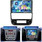 Automagnetola Hikity 4g + 64g Android automobilinis radijas Peugeot 406 1999-2004 su 9 colių jutikliniu ekranu, stereo 2 Din su belaidžiu Carplay Android Auto Fm/rds radiju Bt Gps Wifi Swc Mirror Link + atbulinės eigos kamera + mikrofonas