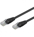 Goobay | CAT 5e pataisomasis kabelis, U/UTP | 68647 | Juodas
