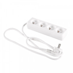 Karlik Elcan ilgintuvas su 4 lizdais / 1,5 m Vads / 10A / 250V / IP20 / baltas