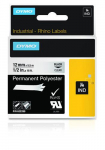 DYMO 622289 RHINO Poliesterio Juostelė 12mm x5,5m (skaidri / juodas &scaron;ifras)