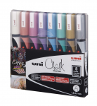 Mitsubishi Electric Uni - Chalkmarker 5M - Metallic spalvos, 8 vnt