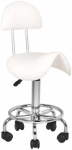 Activeshop Kosmetologinė meistro kėdutė STOOL BEAUTY 3 Baltas