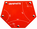 Graphite Suvirinimo magnetinis kvadratas 111 x 136 x 24 mm, keliamoji galia 34,0kg