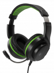Stereo žaidimų ausinės DELTACO GAMING skirta XBOX Series X / S, 2m kabelis, 40mm, juodos/žalios spalvos / GAM-128