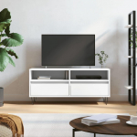 TV staliukas Televizoriaus spintelė, balta, 100x34,5x44,5cm, mediena