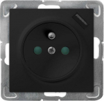 Ospel GP-1YZPUSB/m/33 IMPRESJA Lizdas viengubas su įžeminimu, srovės kelio sklendėmis, USB įkrovikliu, metaliniu GP-1YZPUSB/m/33