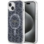 Dėklas GUESS GUHMP15SHGCUSTGK IPHONE 15/14/13 6.1 "Juodas / Juodas HARDCASE IML GCUBE MAGSAFE