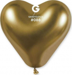 GoDan Balloons chromuotos &scaron;irdys aukso 25vnt.